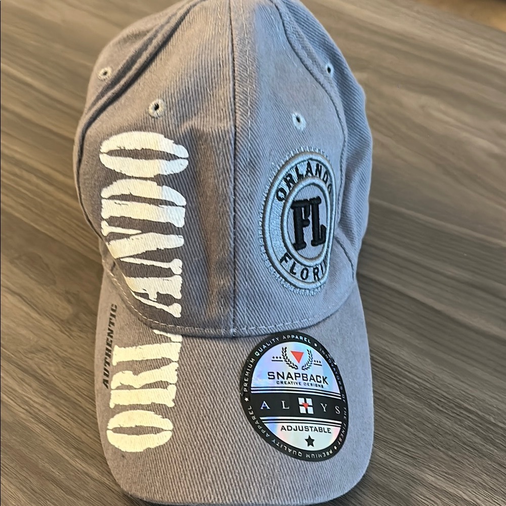 Gray Orlando Snapback Cap
